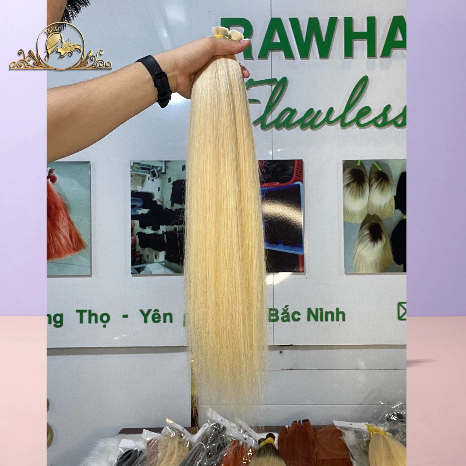 07 June Ready To Ship Anytime Wholesale Super Double Drawn Bulk Bundles 613 Color Human Hair From Rawhair Vietnam