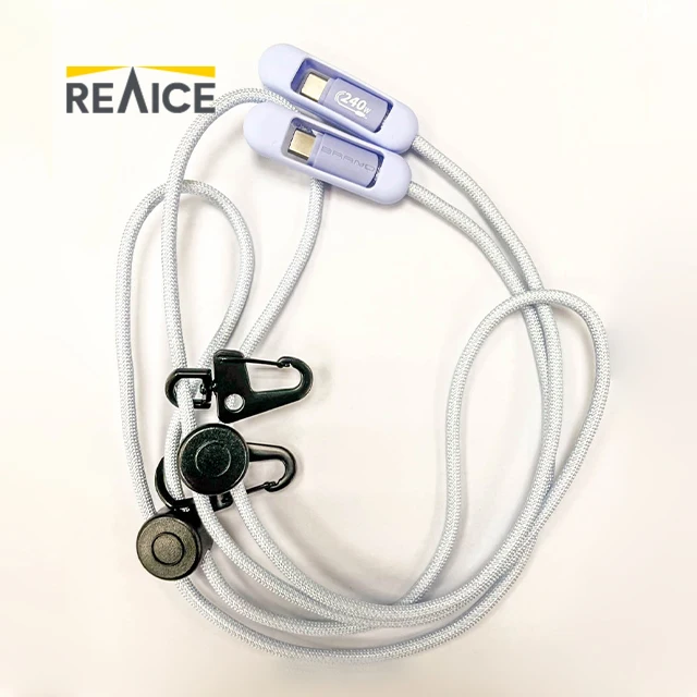 Mobile Phone Lanyard 2-in-1 P 240W Type C Cable For iphone 16 Charger Fast Charging Cable  for travelling and outdoor activities