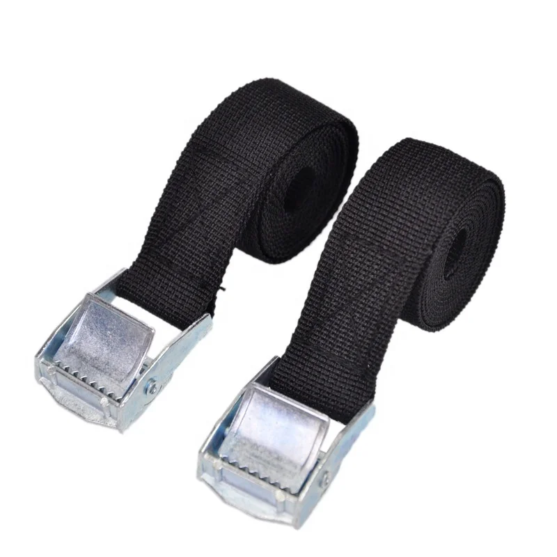 ZincAlloy Buckle Tie Down Strap Car Tension Rope Strong Ratchet Belt Luggage Bag Cargo Lashing Heavy Duty Cargo Binding Reusable