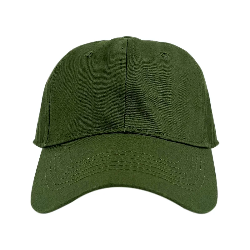 Solid Color 100% cotton plain soft top embroidery sports cap Dad hats cotton adjustable blank custom unstructured baseball cap