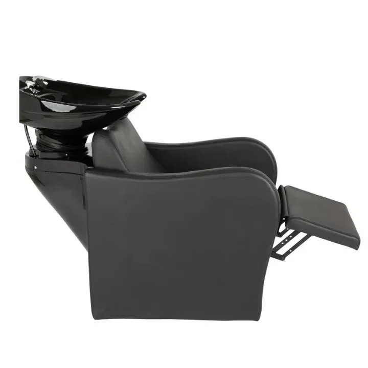 Luxury Modern Lexus Shampoo Bed Wooden Backwash Unit for Barber Shops and Beauty Salons Available in White Black Basin Colors