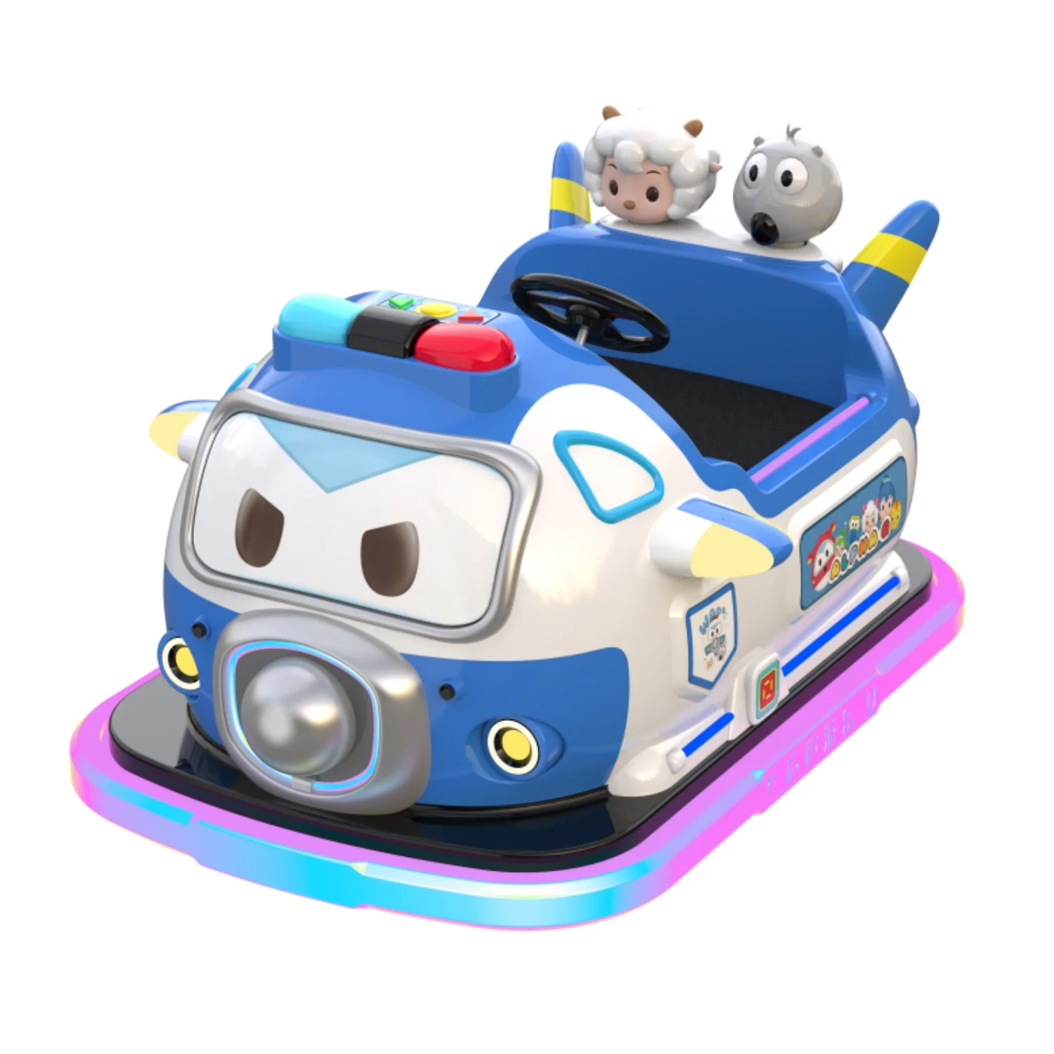 China Interactive Electric Car Kids Bumper Car with Remote Control and Music for Amusement Park Products Bumper Car