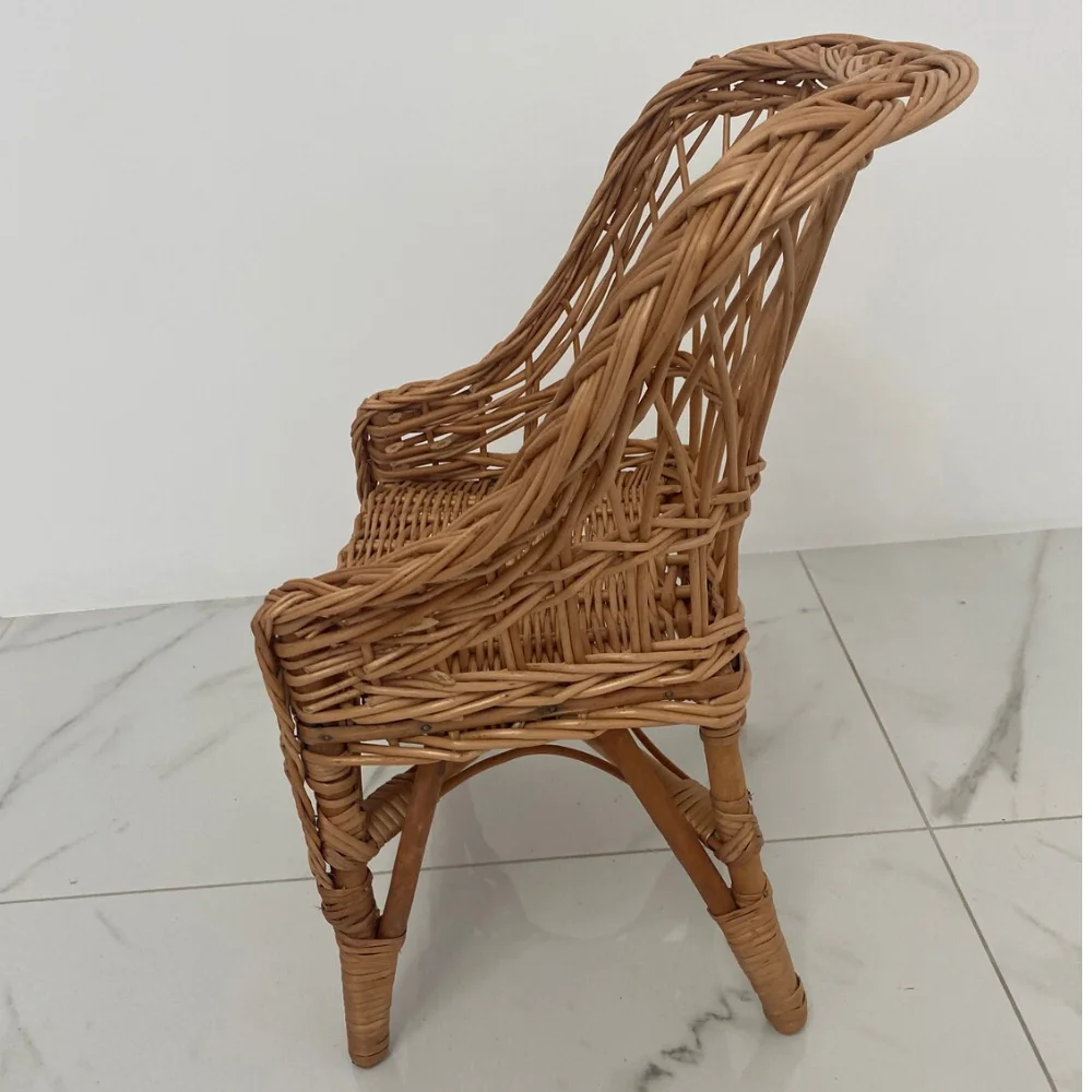 Vietnam Manufacture Wicker Chair For Children Armchair For Children Eco Friendly Rattan Seat Toddler