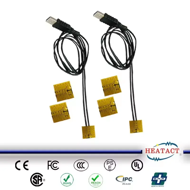 Flexible Transparent Film Heater with Adjustable Thermostat Heating Element