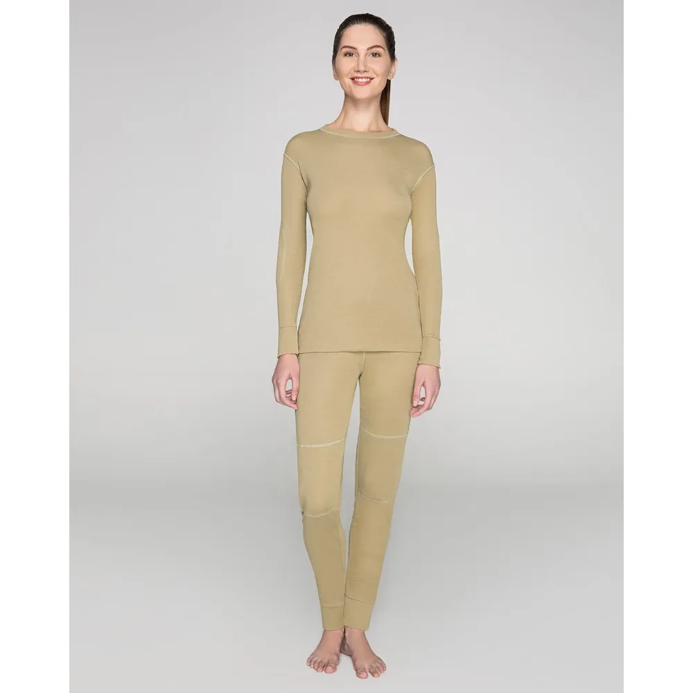 High Quality Turkish  Active Thermal Long Johns Soft Warm Underwear Set For Women Black