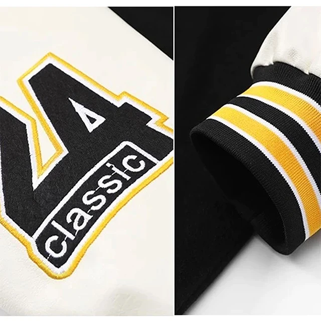 OEM high quality street wear over size wholesale fashion clothing college school varsity jacket