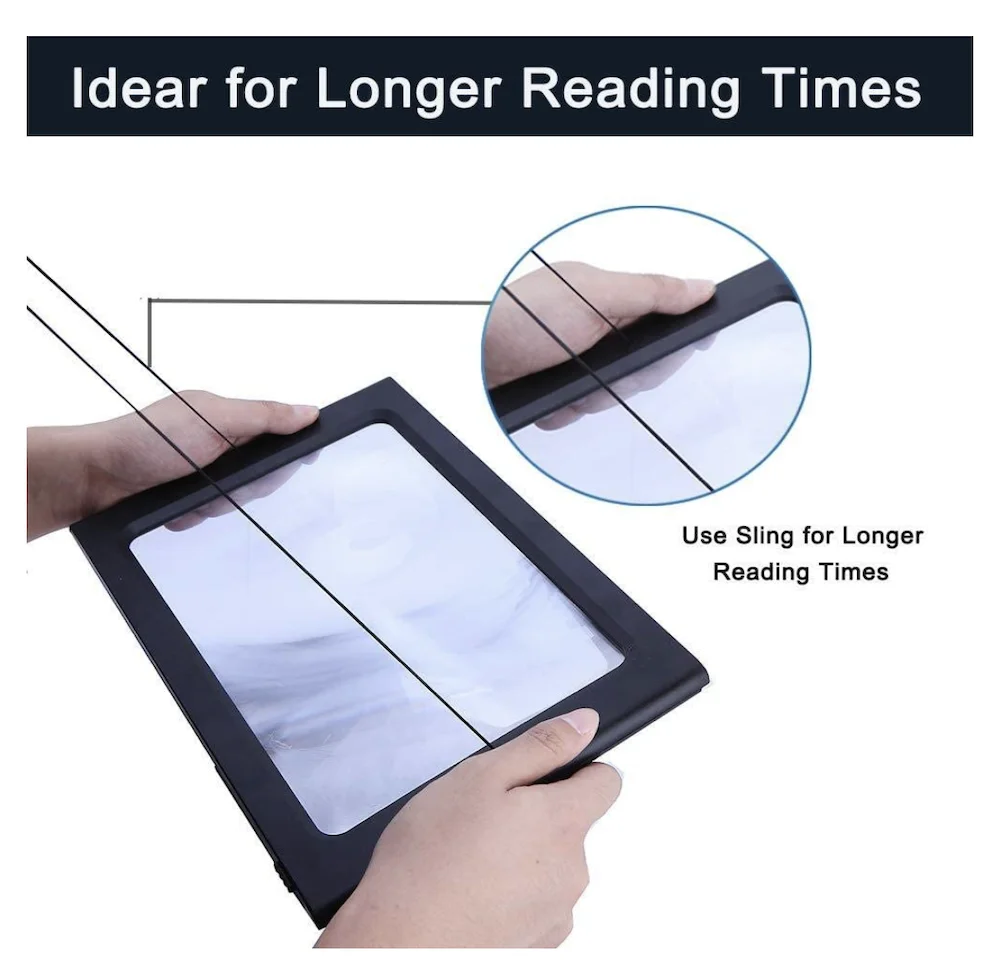 3X Magnifier LED Lighted Illuminated Foldable Desktop Portable with 12 LEDs or 4 LEDs