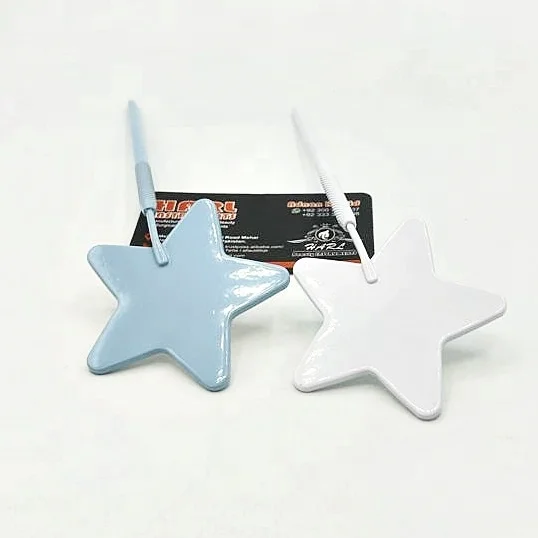 white and sky blue private label eyelash mirror star Shape eyelash extension mirrors For check eyelashes lash accessories tools