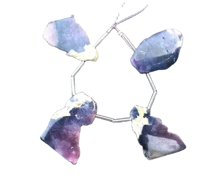 4 Pieces Uneven Shape Rough Natural Multi Tourmaline Gemstone Hand Polished Raw Jewelry Making Stone Collection Style Cut