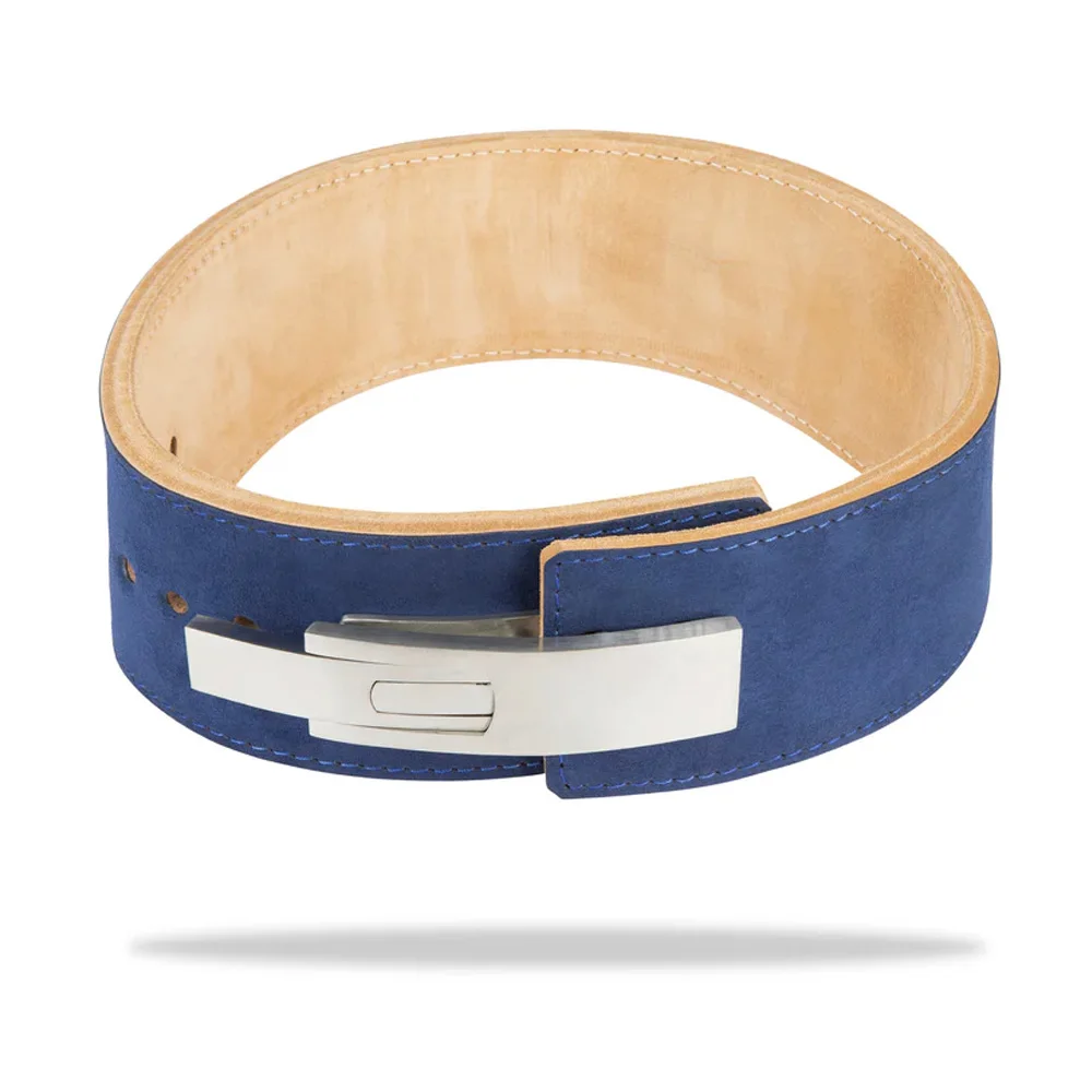 SAAR INDUSTRIES Lever Powerlifting Belt (13mm) Navy 100% Original Cowhide Leather Back Support Fitness Safety Brand New Belt