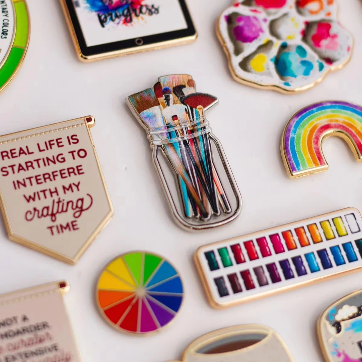 Personalised Custom Blanks Bronze Metal Your Own Design Printing Sublimation Badge Lapel Pin Badges