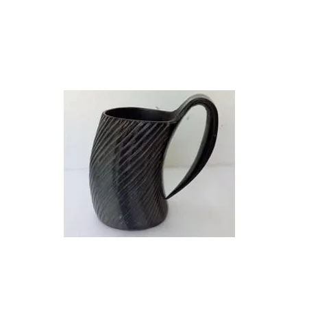 Horn Mug Best Quality For Beer Wine Viking Drinking Horn Mug For Best Selling Black Buffalo Horn Viking drinking mug good price