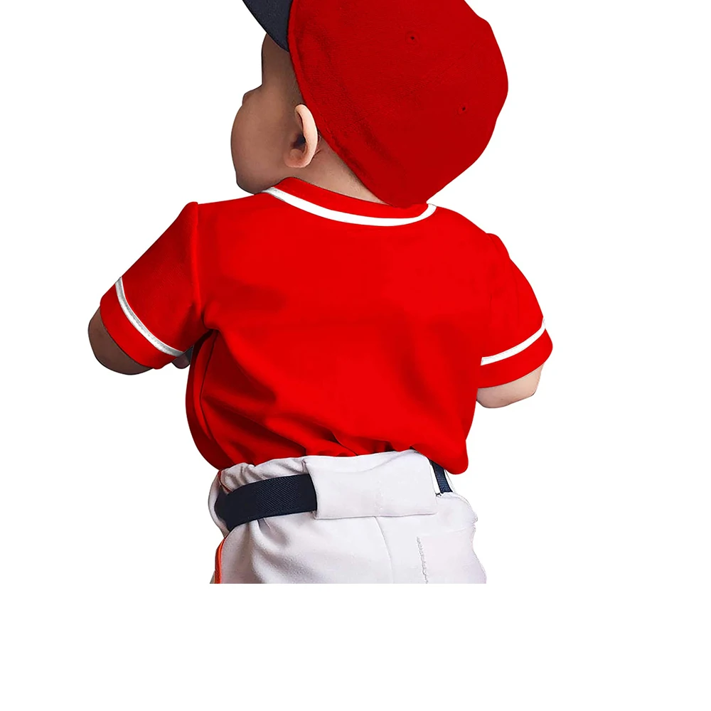 Baseball Boys and Toddler Embroidered Graphic Short Sleeve Sportswear T-Shirts Kids Baseball and Softball Jersey