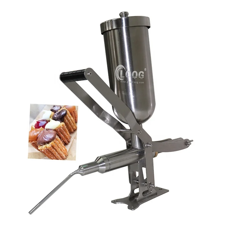 Commercial 304 Stainless Steel 5 L Donut Churros Maker Manual Churro Filler Cream Filling Machine For Kitchen Restaurant
