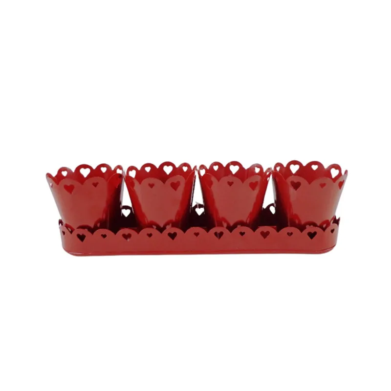 Wholesale Bulk Iron Tray With 4 Planter decorations for home  garden supplies smart home products  decor planter with tray