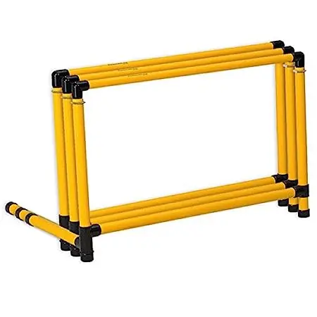 Cheap Custom Plastic Quality Sports Adjustable Field Agile Bar Portable Speed Training Athletic Soccer Football Agility Hurdles