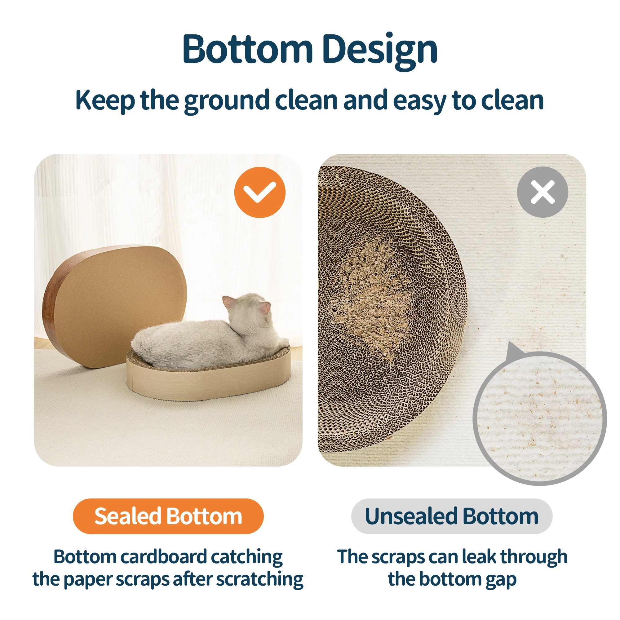 New Design Customized Oval Cat Scratcher Nests Sleeping Beds For Cats Nest