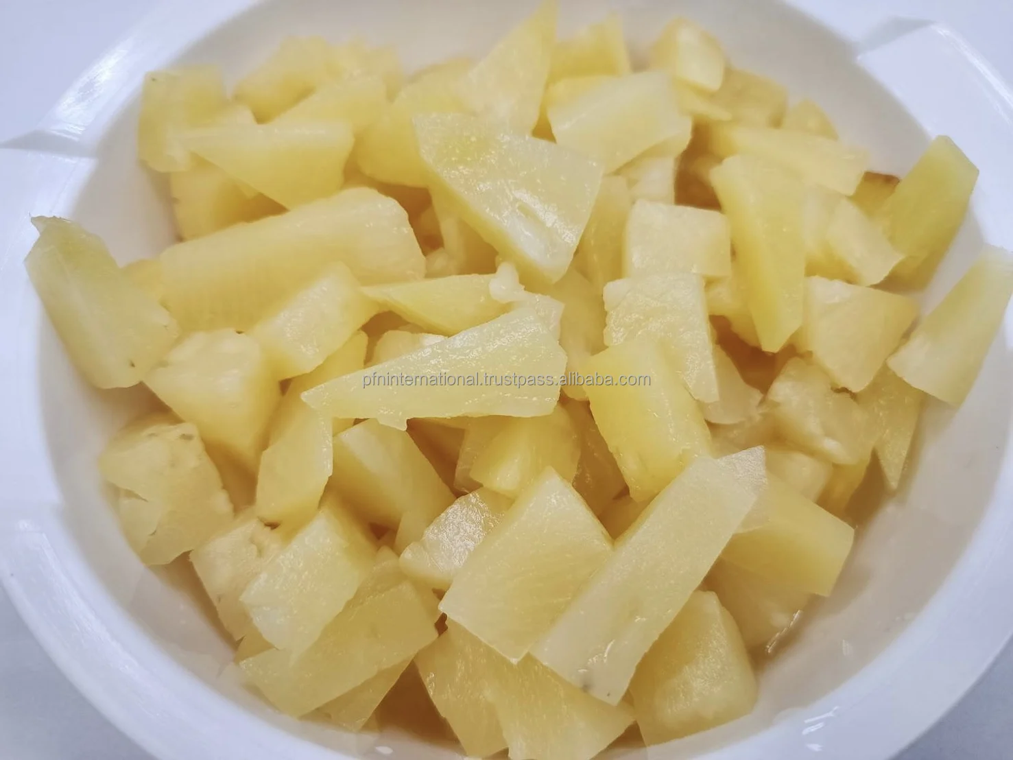 Консервированные КУСОЧКИ АНАНАСА A10 3 кг в легком сиропе (ручная резка) из Таиланда, ананас хорошего качества, надежный ананас