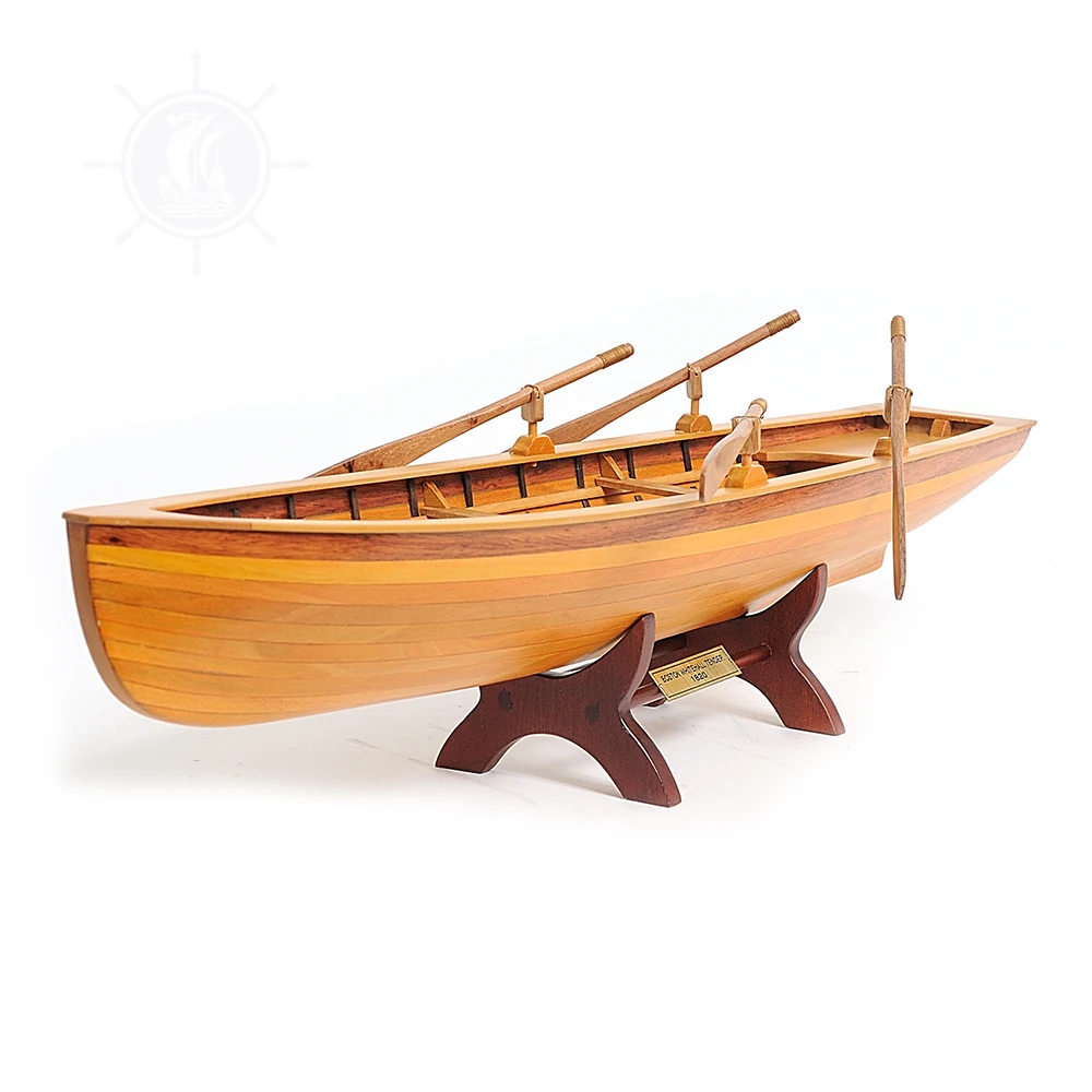 Whitehall Tender Model Ship 60 cm Handcrafted Wooden Replica with Display Stand, Collectible, Decor, Gift, Wholesale