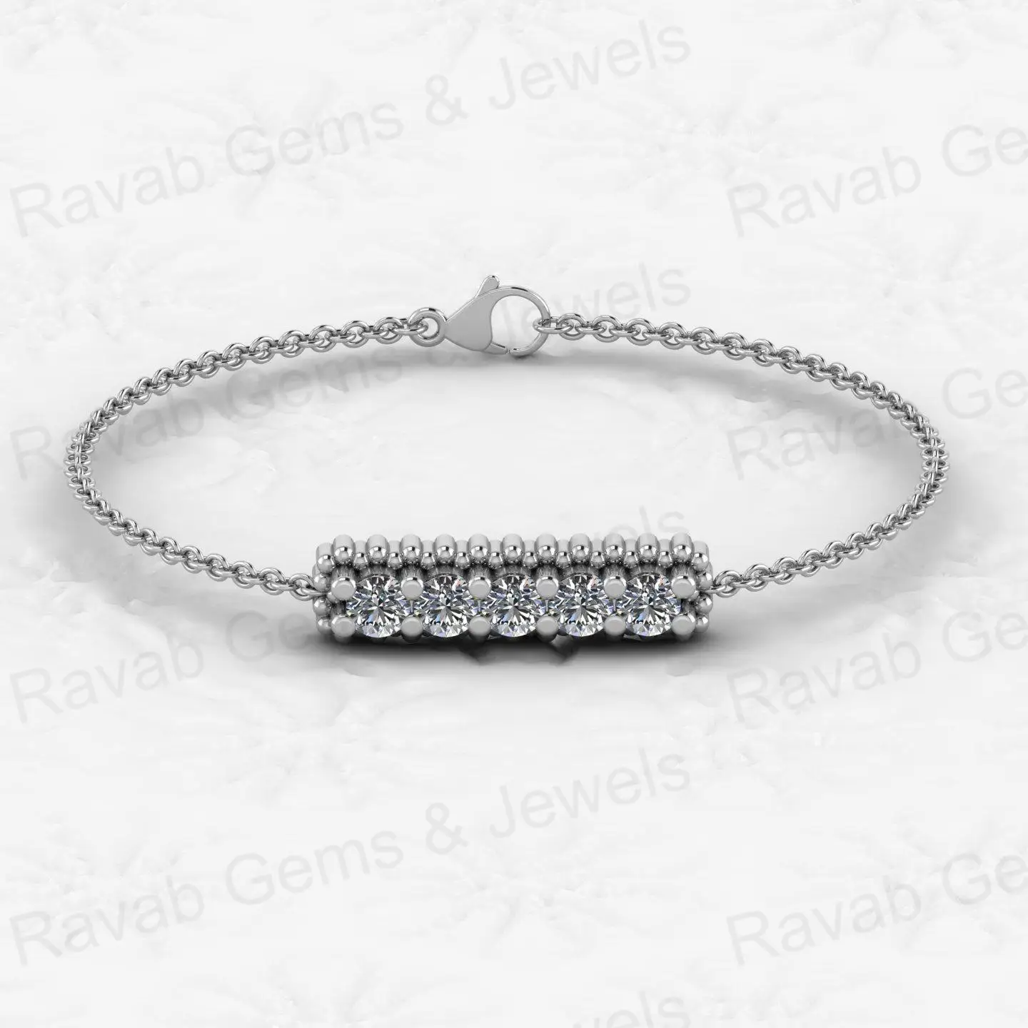 Best Selling Genuine 925 Sterling Silver With Zircon Chain Bracelet For Women Minimalist Fine Jewelry