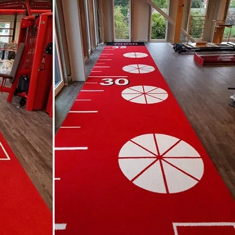 Quality Fiber Artificial Turf For CrossFit and Fitness unique branding for your fitness gym tracks personalized