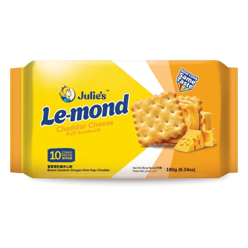 Malaysian Favorite Biscuit Sandwich Cream Sweet Filling Variety Flavors Cheese Peanut Butter Lemon Cheese Digestive Biscuit