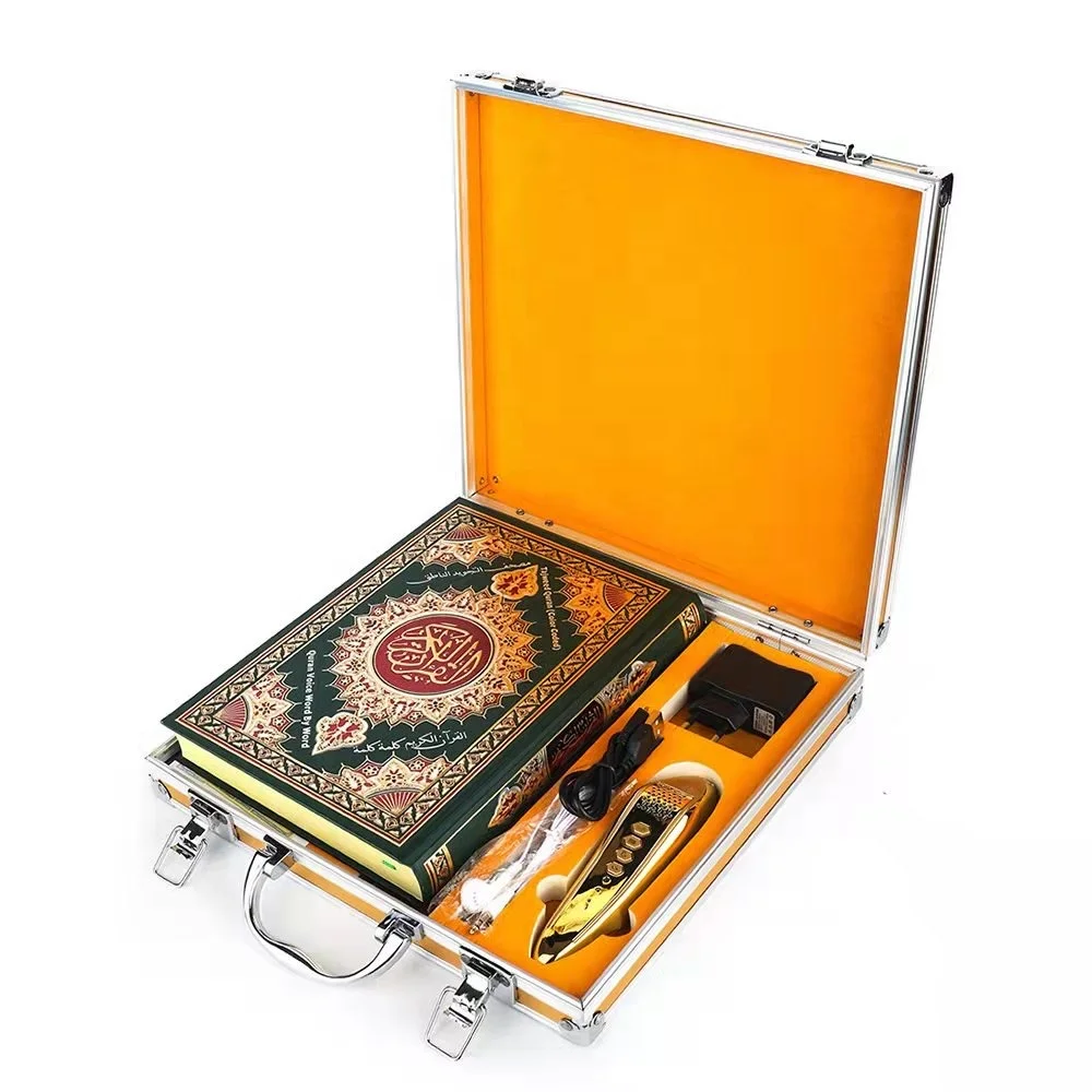 Hot Sale  Factory direct golden M10L-1 Digital  Smart Al Quran Pen for Learning and Reading Quran Best Islamic Quran Box Gift
