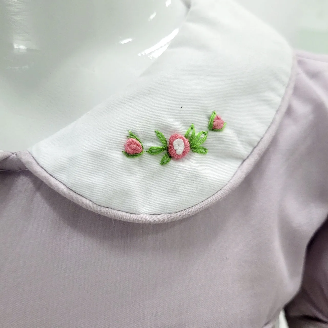 Custom Wholesale Cheap Smocked Lovely Girl Dress High Quality Cotton Lilac Dresses  for Kids Girls Casual Summer Dress