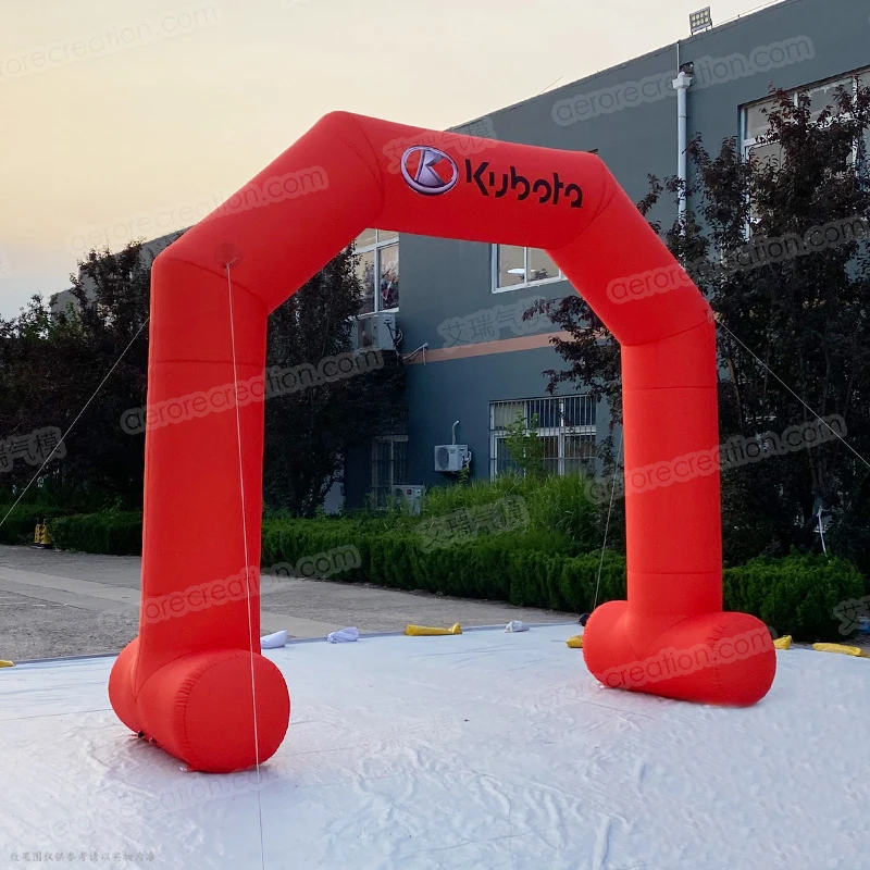 Outdoor Brand Promotion Inflatable Finish Arch Customized Airtight Inflatable Angled Arch Advertising Inflatable Arch