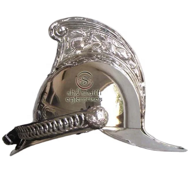 Латунный Шлем пожарного средневекового рыцаря в викторианском стиле Броня исторический носимый костюм для косплея на Хэллоуин