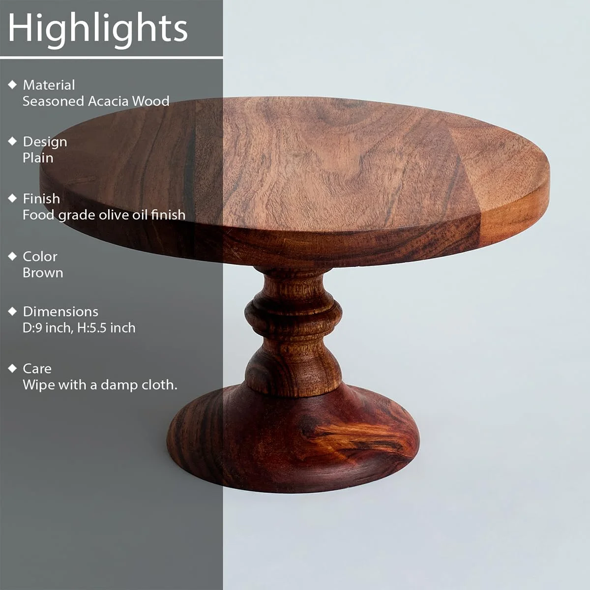 Premium Fully Wooden round Cake Stand High Quality for Elegant Displays at Weddings Birthdays Anniversaries Special Events