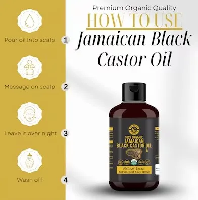 Jamaican Black Castor Oil For Hair Growth and Eyelash Care Export Wholesale Manufacturer from India at Best Price