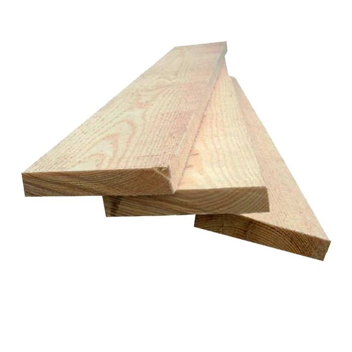 Wholesale Pine Timber Edged Wooden Board Lumber Solid Board Industrial Wood For Construction Wooden Planks