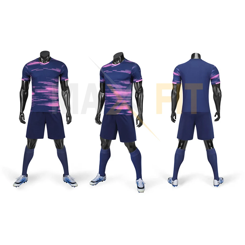 2023  Adult And Kid Football Jerseys Set Team Sportswear Children Soccer Professional Customized Team Uniform