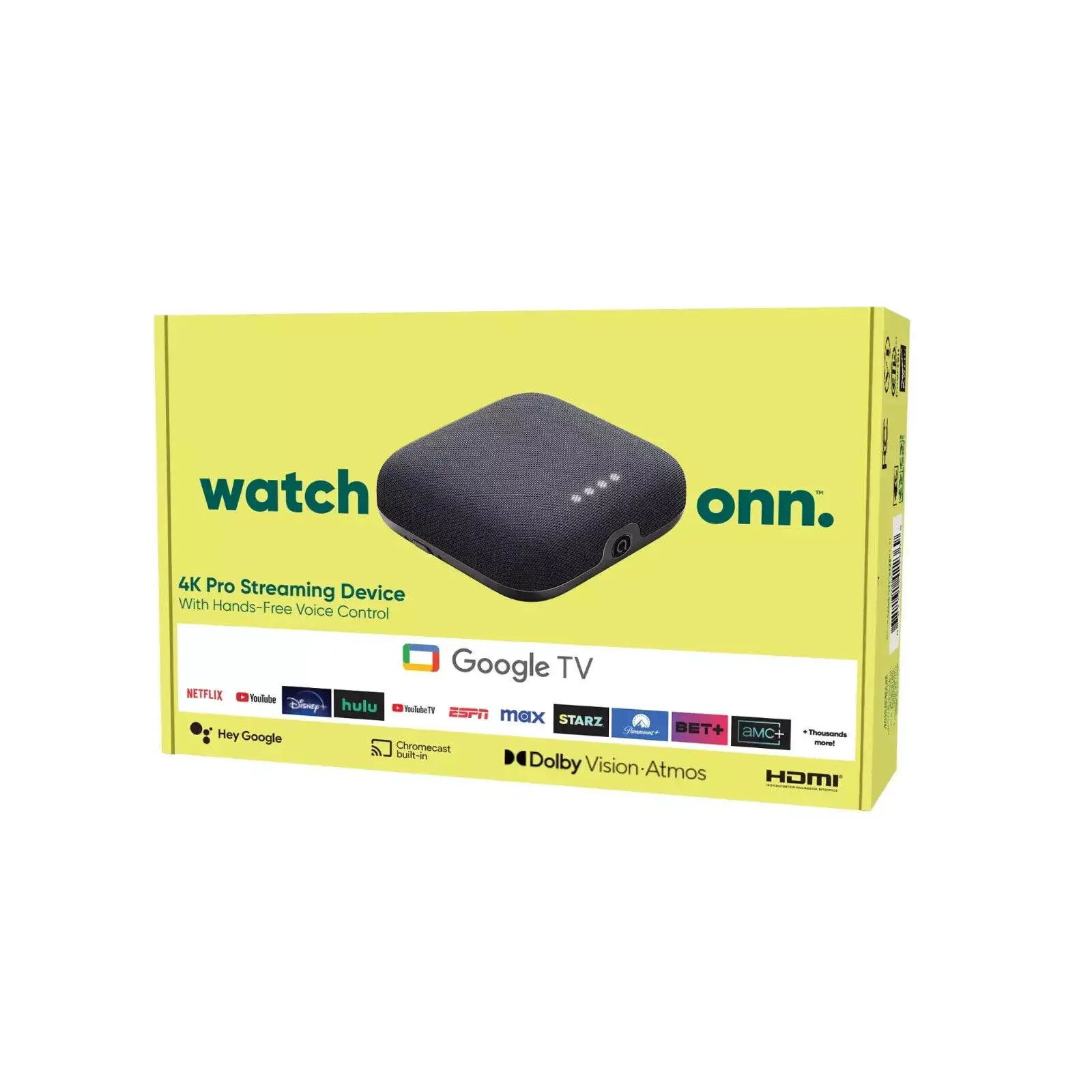 Лучшие продажи, потоковое устройство 4K Pro 2024 Gooogle TV Voice Dolby Vision Atmos 3GB 32GB Новый