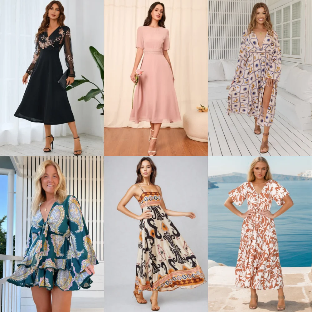 2024 Optional Dress Wholesale for Supplier New Tops Mix Bulk Bales Women Apparel Cropped Women Stock Clearance Sale in China