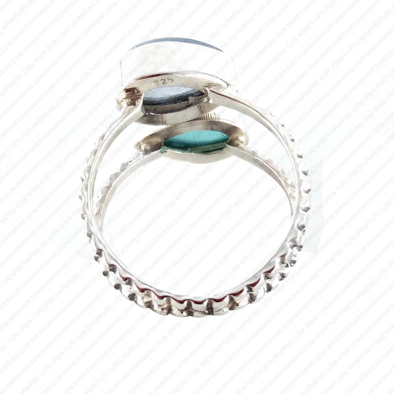 Handmade Solid 925 Sterling Silver Ring Aqua Quartz With Blue Chalcedony Ring For Her New Year Gift Birthday Gift Jewelry.