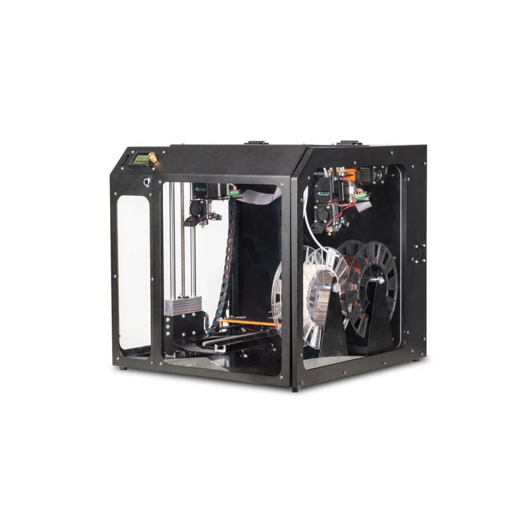 Reliable linear printer 3DQ Edu Dual with two independent print heads for art workshops