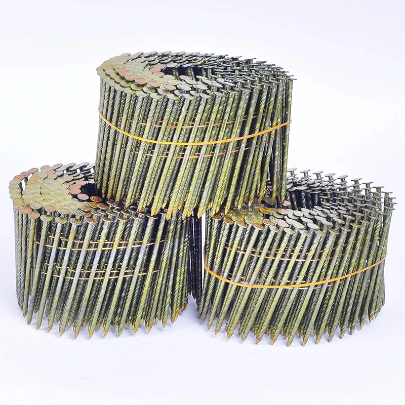 roofing coil nails collator machine galvanized roofing clout nails for construction