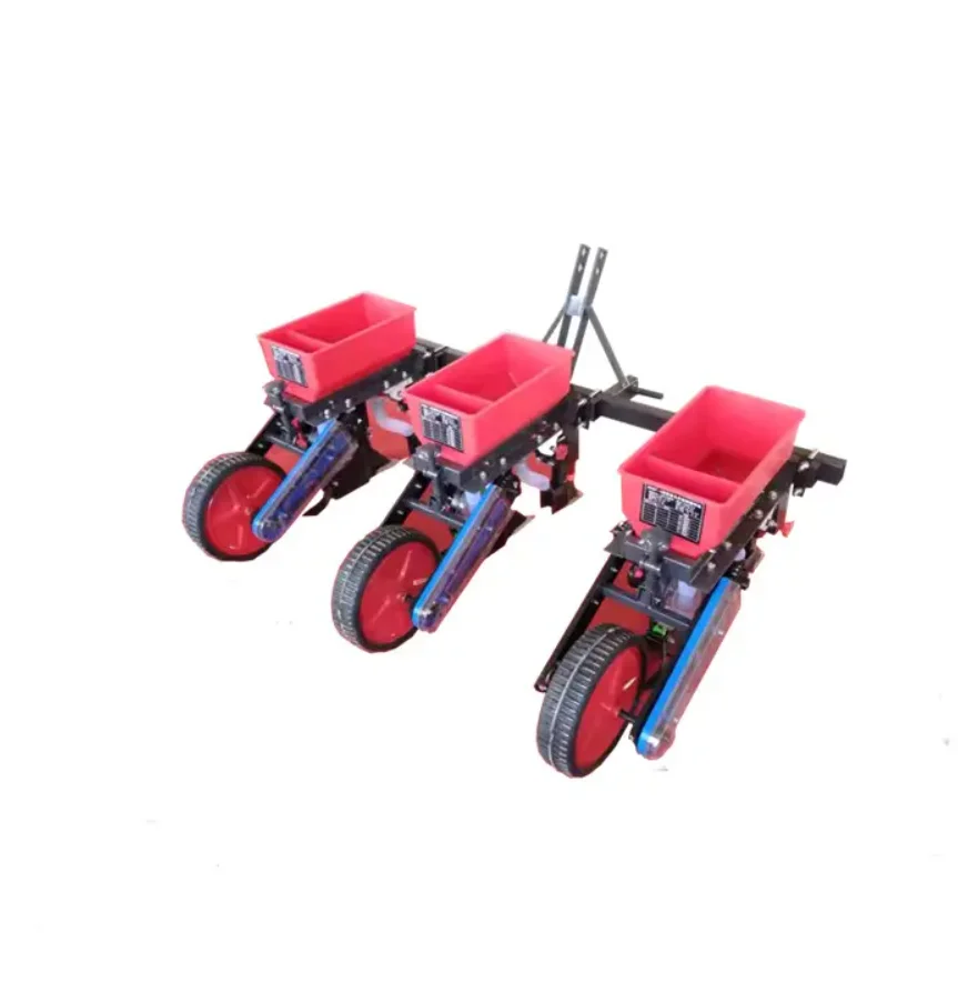 High Quality Corn Pneumatic Planter Tractor 4 Rows Corn Planter With Fertilizer Hopper