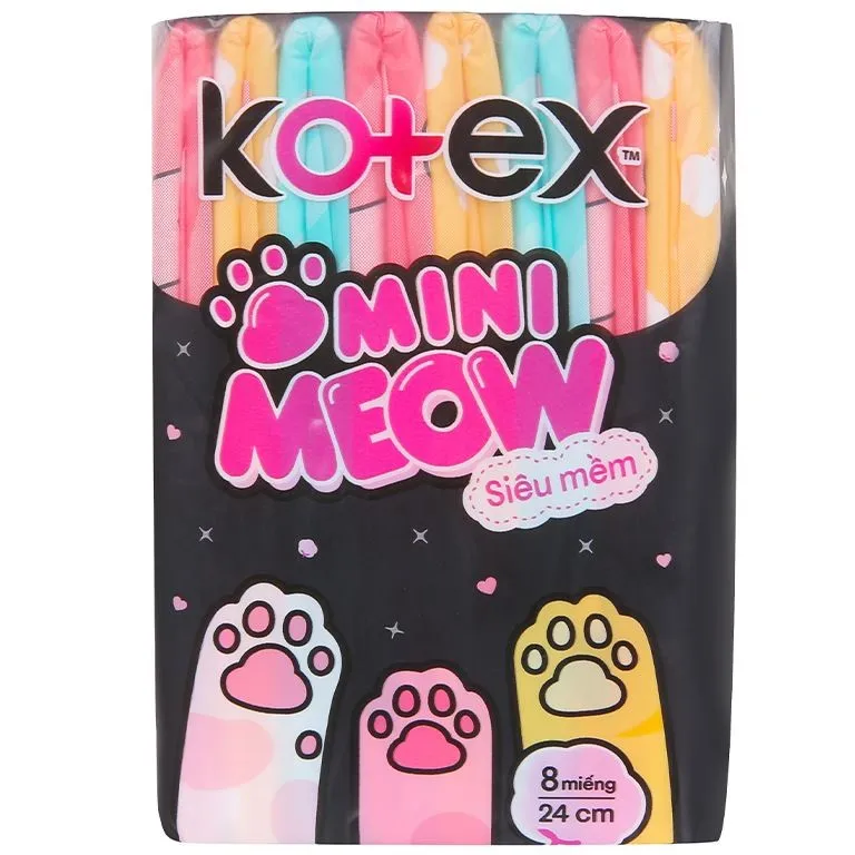 8 шт. супер мягкие гигиенические салфетки Kotex Mini