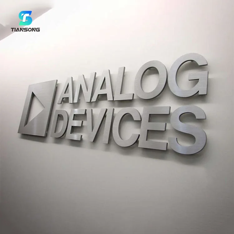 Customized Channel Letter Acrylic Reception Sign Outdoor Building Signage For Business Sign 3D Letters Sign