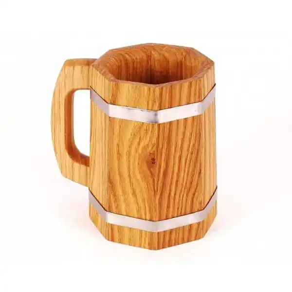 Practical Wooden Drinking Cups Large Capacity Classical Milk Coffee Tea Vaso Handmade Drinking Beer Tea Coffee Mugs