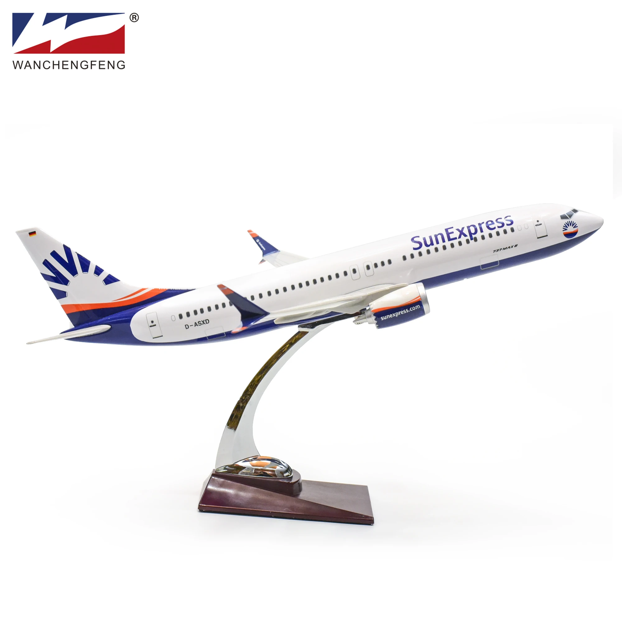 Plane Model Sunexpress Boeing B737-800 1/100 40cm ABS Resin Aircraft Airlines Product