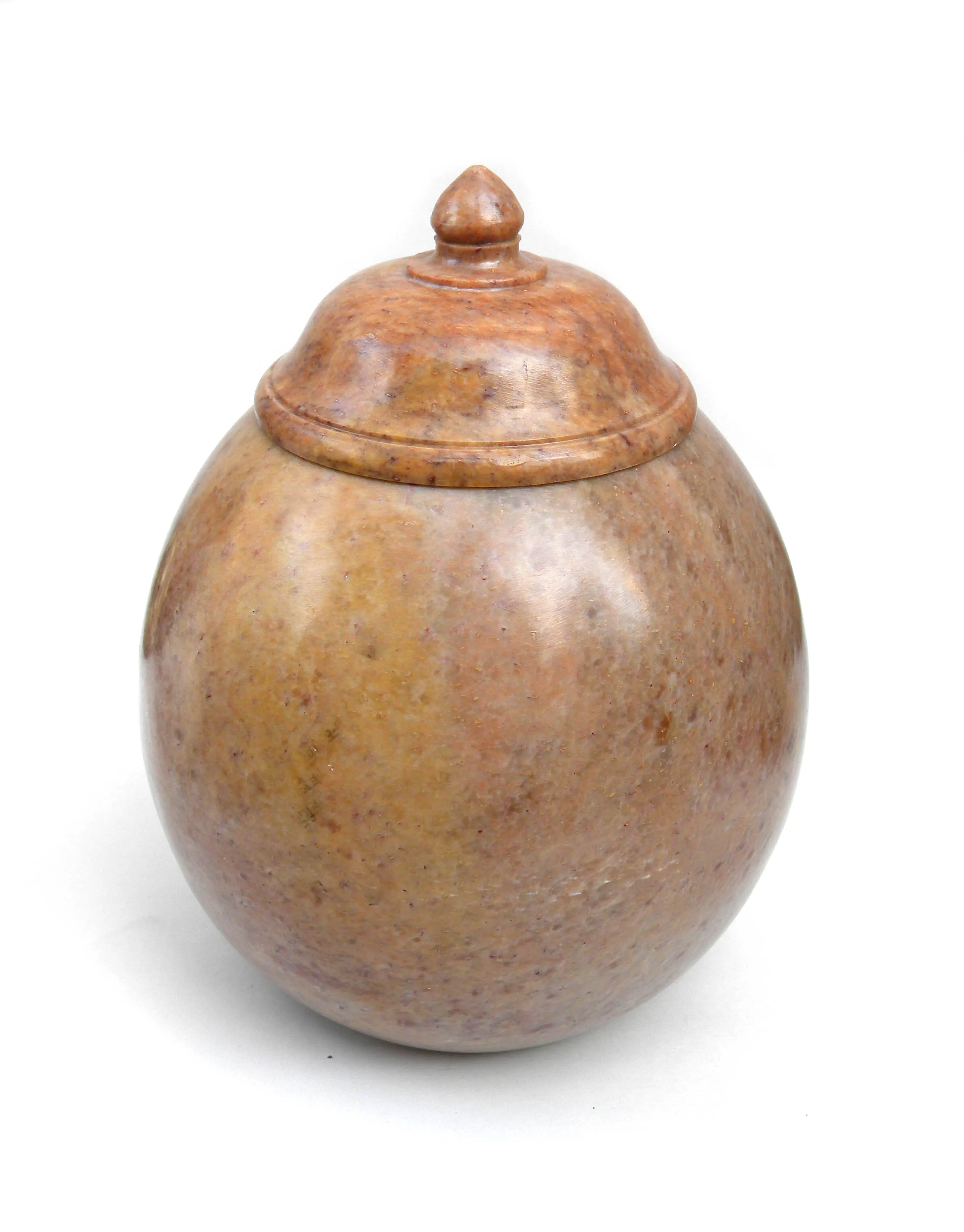 Ginger Jar With Pointed Lid Lemon Pickle Soapstone Natural Stone Jar Carved handmade Pot Vessel Container Decorative Vase