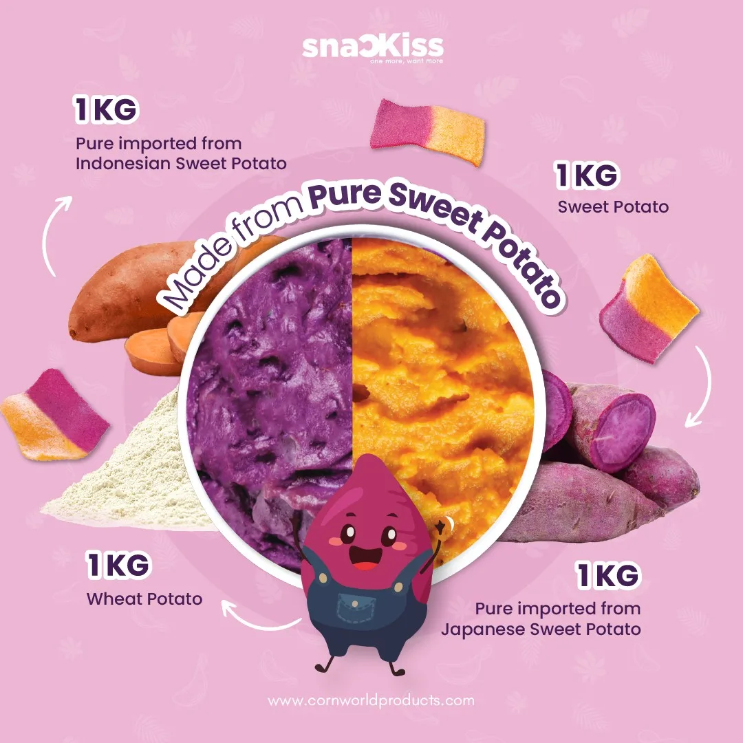 [HALAL] Vegan Sweet Potato Vegetable Chips Fruit Chips Mixed Palm Sweet Potato Wholesales Snacks Wholesales Malaysia Original