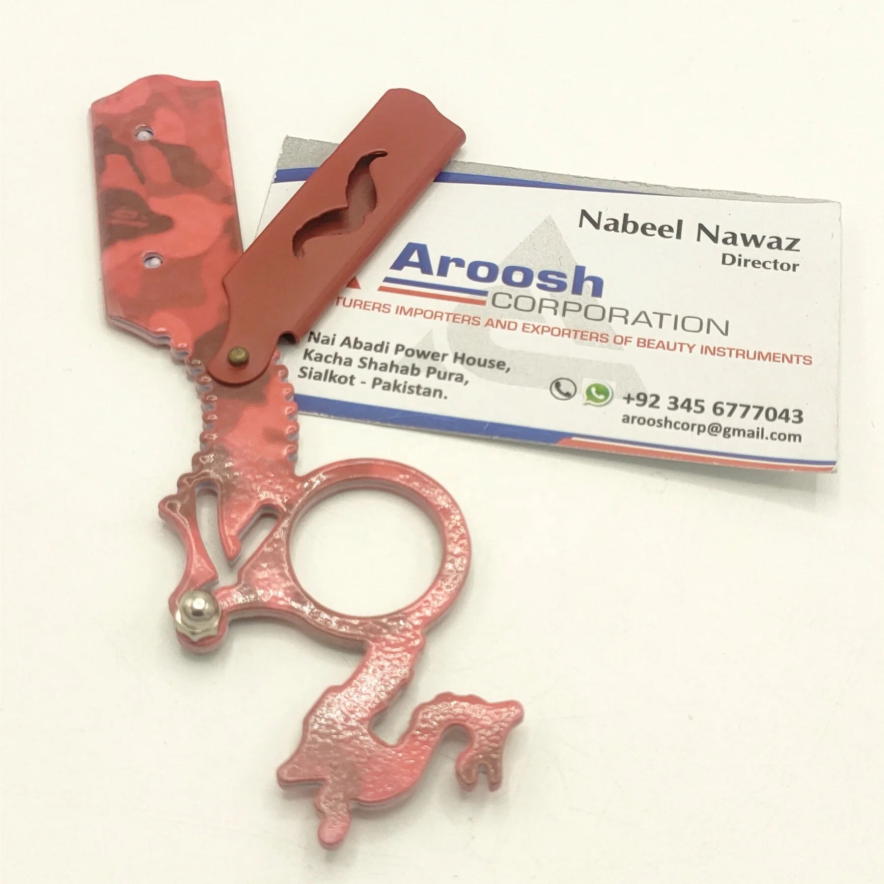 Wholesale High Quality Stainless Steel Custom Logo Professional Barber Finger Razor