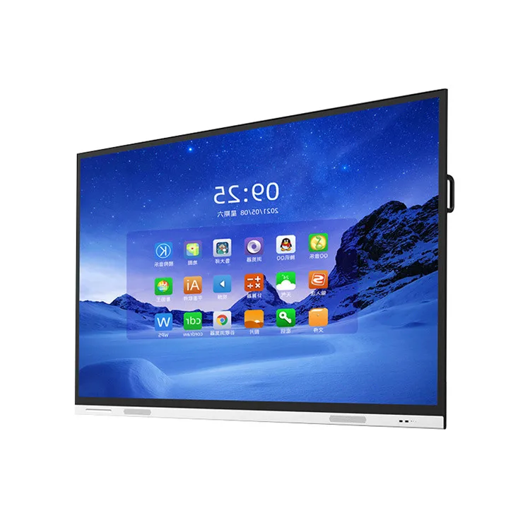 New Interactive Smart White Board With Infrared Touch Technology Smart Microphone and Camera For Meeting