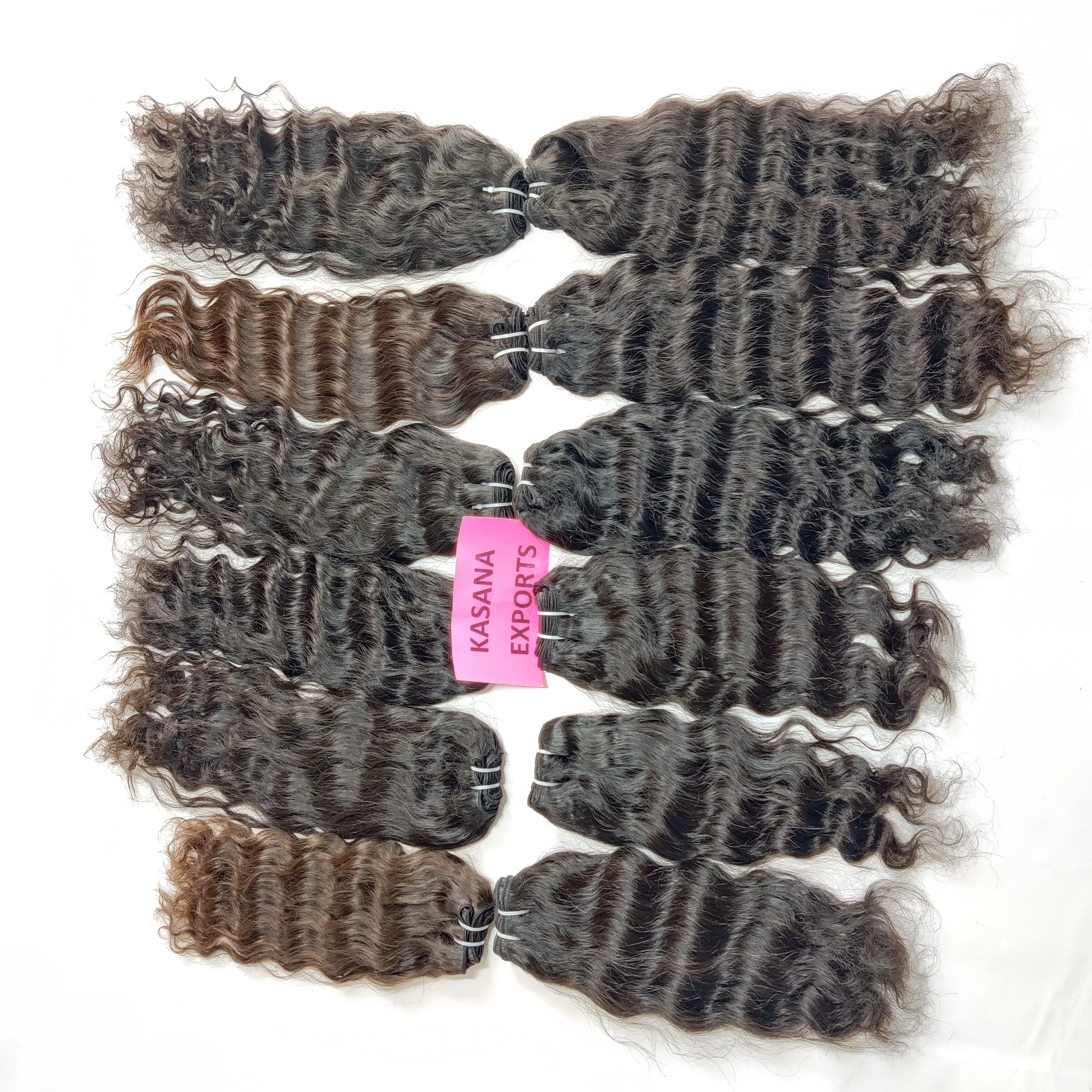 Natural color bundle deep wave cuticle aligned Vietnamese raw manufactures unprocessed virgin hair human hair extensions