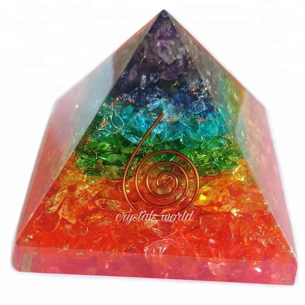 Orgone Pyramids Selenite Orgone Pyramid With Copper Coil : Metraton  Selenite Orgone Pyramid Orgonite Products